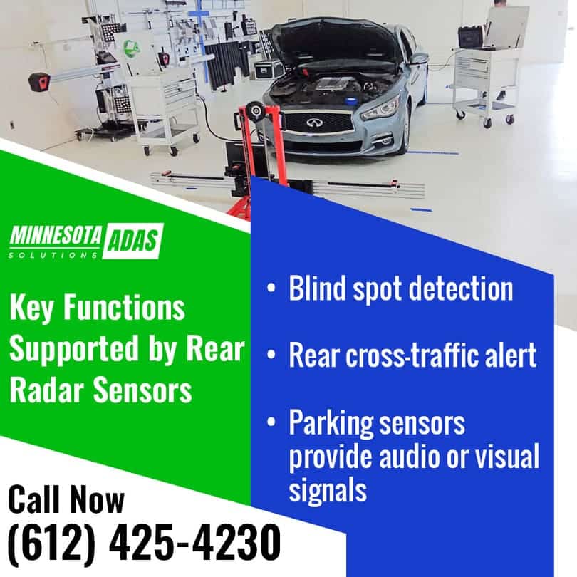 Key Functions Supported by Rear Radar Sensors