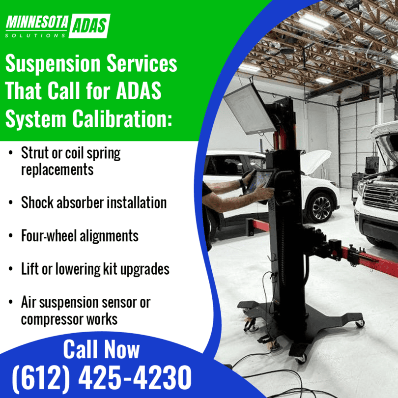 Suspension Services That Call for ADAS System Calibration
